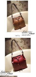 หมดค่ะ กระเป๋าLulu House รุ่นL98-02Br กระเป๋าแฟชั่นเกาหลีพร้อมส่ง นำเข้าของแท้ 100%