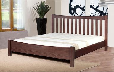 ROCKY เตียงนอนร็อคกี้ ขนาด 5 ฟุต สี Dark Brown (สินค้าพร้อมส่ง)