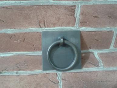 Brass handle code A.135A size 50 x 50 mm.