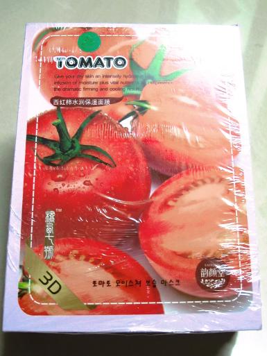 3D Shape Natural Facial Mask สูตรมะเขือเทศ 10แผ่น