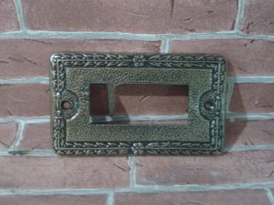 Brass cover switch code AE.079 size 120 mm x 71 mm