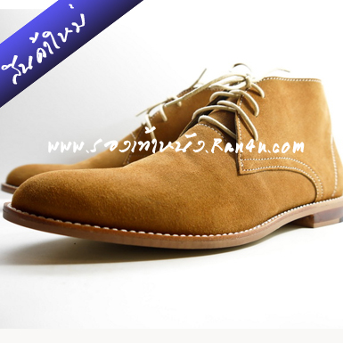 J503 รองเท้าหุ้มข้อ OXFORD สีแทนพื้นไม้