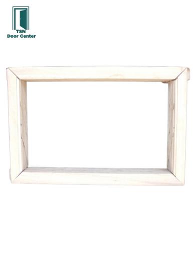 วงกบไม้เนื้อแข็ง กระจกเฉียงใช้ไม้ 2x4นิ้วขนาด 40x60ซม.