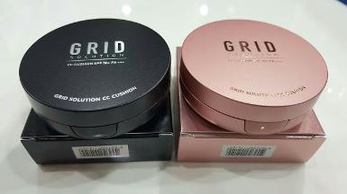 Grid Solution CC Cushion SPF 50+ PA+++ กริด โซลูชั่น ซีซี คุชชั่น แป้งน้ำแร่จากเกาหลี 15 กรัม