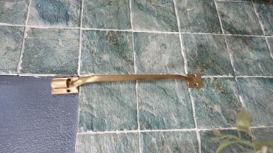 Brass door handle of Thailand. Item code C018T size long 300 mm.plate 32x50mm up 32x32mm12mm solid 