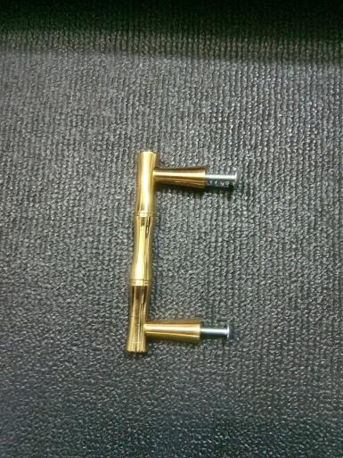 Brass Bamboo Handle Item Code BB18G size long 100 mm diameter 12 mm. high 26 mm.(under )