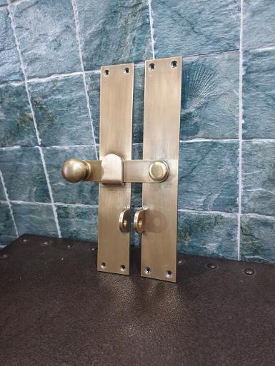 Brass Door Lock Item Code W3318 size plate /side 50 x 300 mm Thickness 4.7 mm.