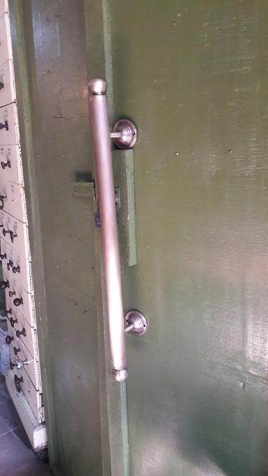 Brass door handle Item code AC.037H size long 60cm. wide 32 mm. high 50 mm.