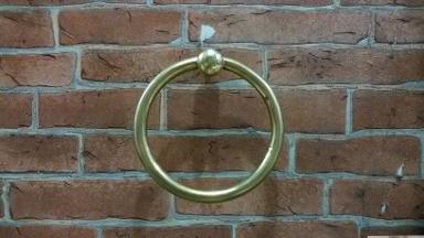 Brass Handle Item Code P.075F size wide 105 mm. ring 3/8 (3หุน)